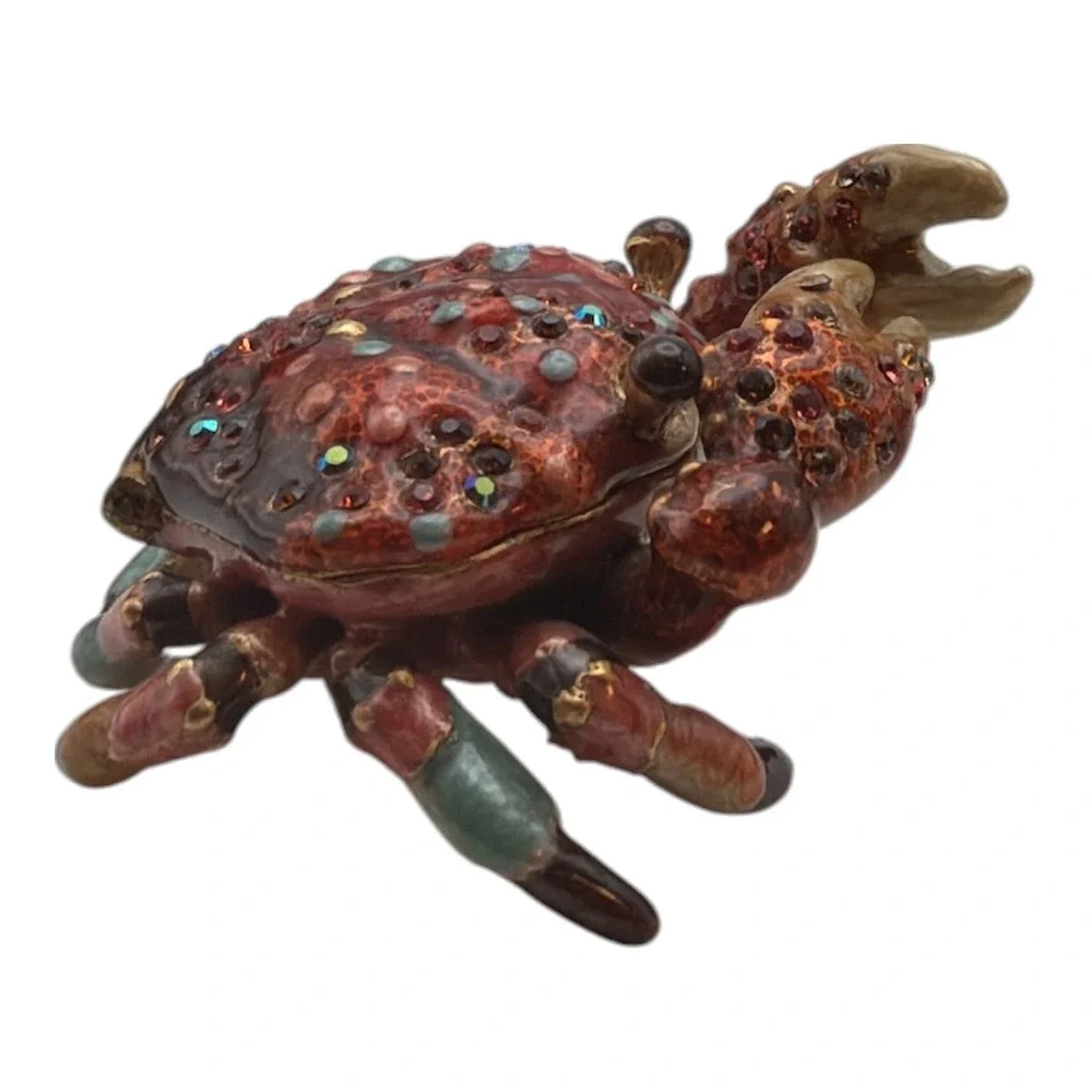 Jay Strongwater Richard Crab Oceana Trinket Box Org. Box & Pamphlet